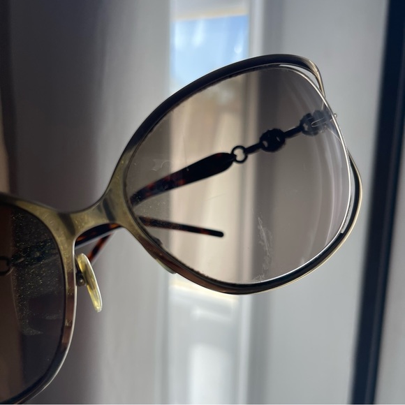 Gold, Tortoises and Crystal Gucci Sunglasses - Picture 8 of 10